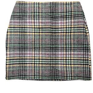 Loft Plaid Mini Skirt - Multicolor
